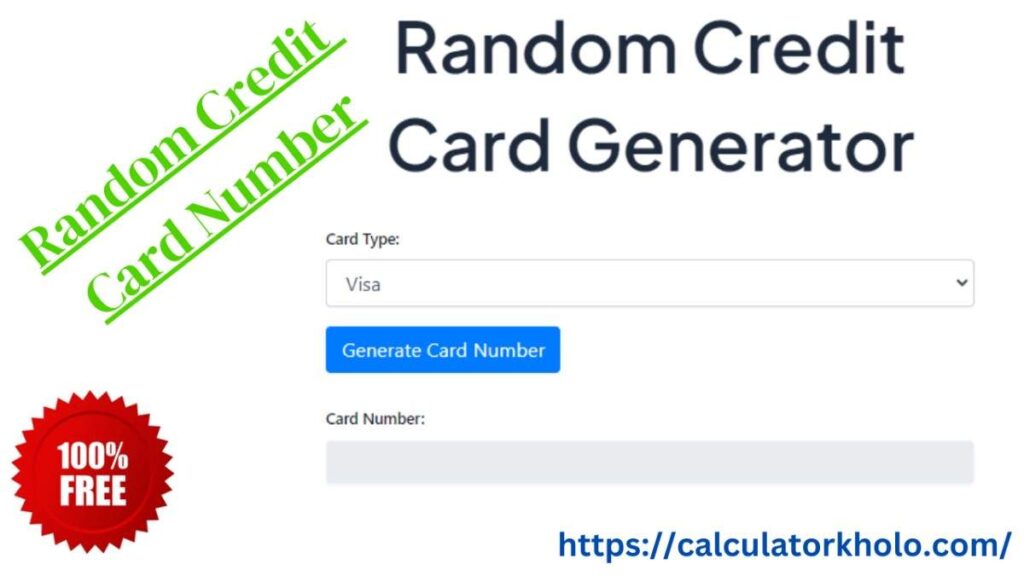 Random Credit Card Number