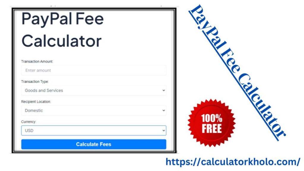 PayPal Fee Calculator